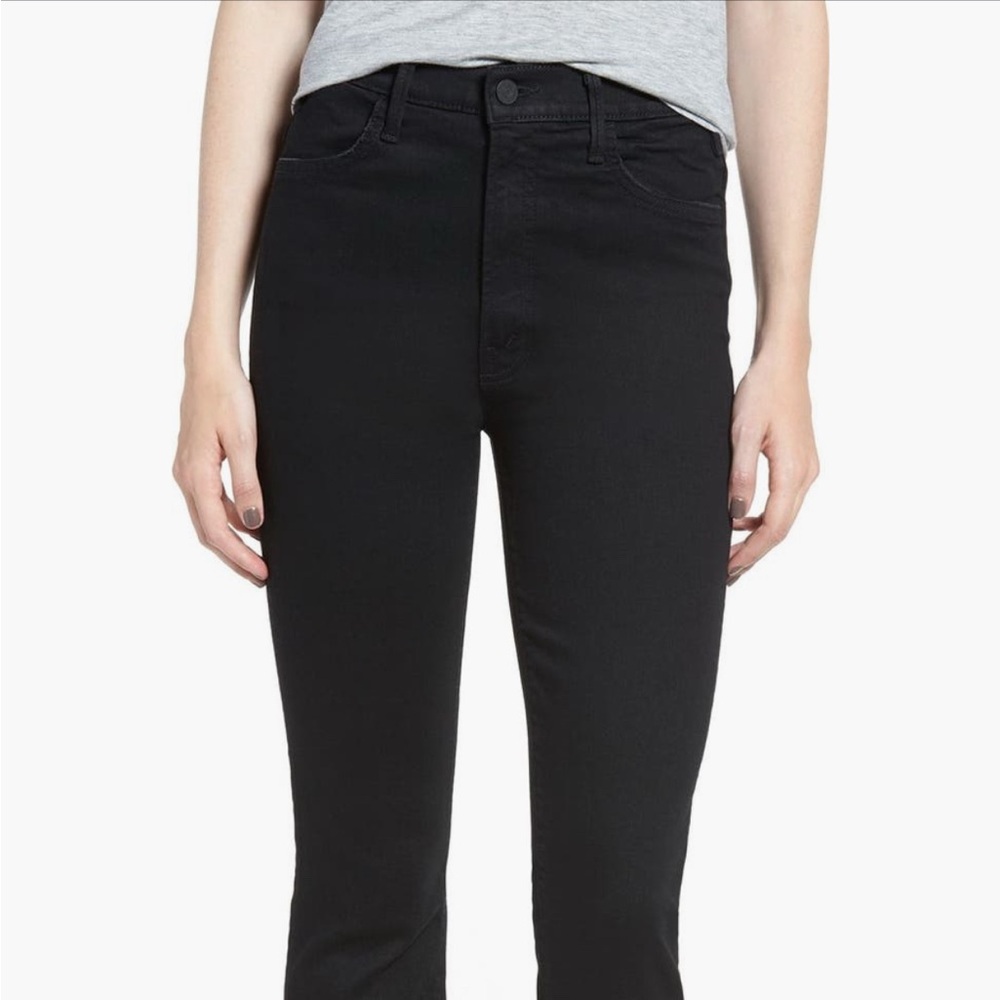 MOTHER Hustler Black Ankle Fray Jeans - Not Guilty- Size 26